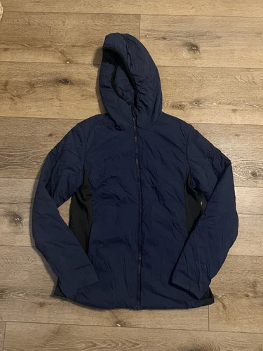 Flylow Womens Blue Full Zip Prima Loft Hooded Outdoor Jacket Size Medium