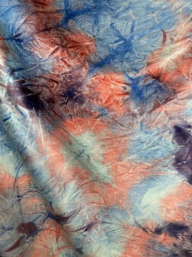 New Tie Dye Velvet Sapphire Combo 420gsm & 4-way Stretch Velvet 58/60” - Picture 9 of 12