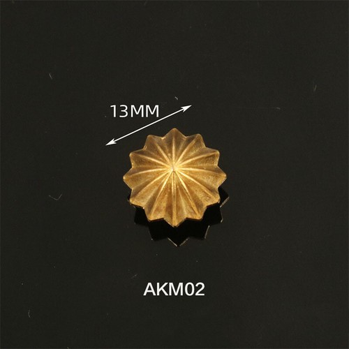 Solid Brass Leather Craft Rivet Stud Punk Screw Back Wallet bag Conchos Decor - 第 16/26 張圖片