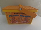 Vintage 1974 Fisher Price Three Little Bears Teddy Picnic Basket Pretend Play