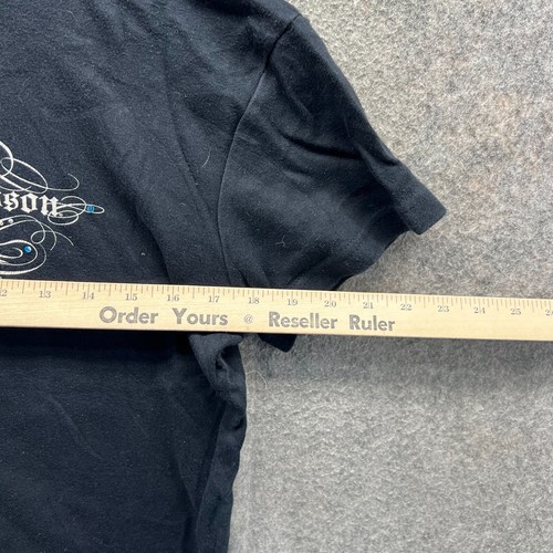 Harley Davidson Shirt Women XL Black Motorcycle Y2K Vintage Augusta Georgia - Picture 7 of 12