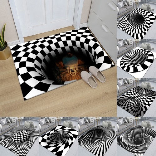 3D VORTEX Illusion Drucke Teppich Fußmatte Schmutzfangmatte Innen Fußabtreter DE - Bild 1 von 36
