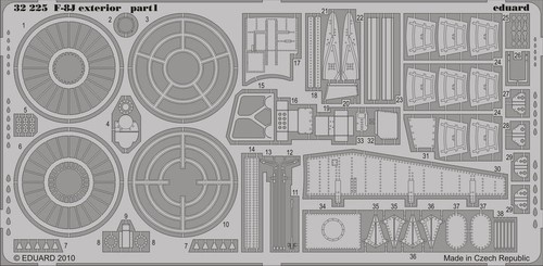 eduardF-8J Extérieur Intérieur pour Trompettiste Pieces Gravées Taux 1:3 2 Kit - Picture 1 of 2