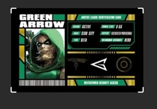 GREEN ARROW JUSTICE LEAGUE MEMBERSHIP CARD