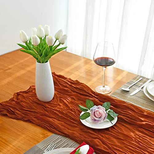 20pcs Flowers Artificial Tulip Silk Fake Flowers 13.5" for Mother's Day White - Picture 3 of 7