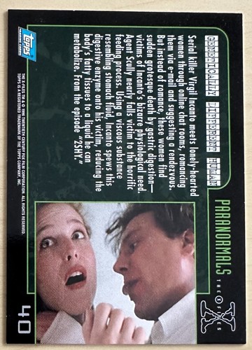 1996 Topps The X Files Season 3 Cards 1 - 72 - You Pick - Truth is Out Parallel - Picture 89 of 158