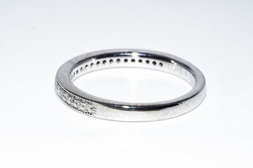 1Ct Round Cut Simulated Diamond Eternity Wedding Band Ring 14k White Gold Oval - Picture 5 of 11
