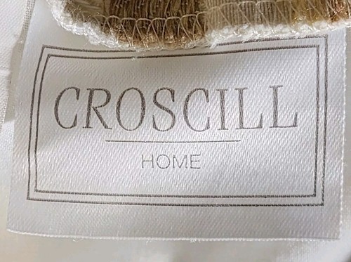 Croscill EMBROIDERED Sage Green Box Pleat QUEEN Size Dust Ruffle BED SKIRT MINT - Picture 10 of 11