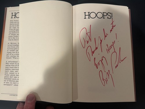 SIGNED Hoops! Confessions of a College Basketball Analyst by Billy Packer - Bild 1 von 3