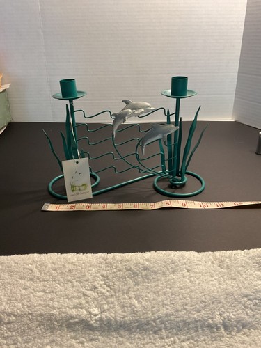 2 candelabros ligeros delfines marsopas Dennis East 2000 - Imagen 5 de 16