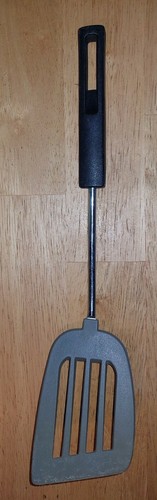 SCHLITZSPACHTEL PORTUGAL SCHWARZER GRIFF GEBRAUCHT 13,75 ZOLL - Bild 1 von 12