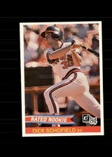 1984 Donruss - Rated Rookie Dick Schofield #35 (RC)