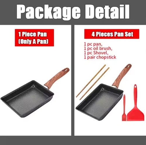 Tamagoyaki Japanese Egg Pan – Non-Stick Rectangle Omelette Frying Pan (Only Pan) - Picture 4 of 8