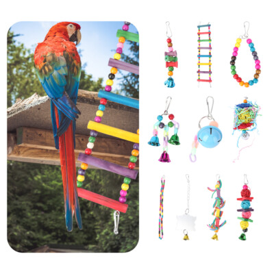 10pcs Parrot Toy Foraging Toys outlet Parrots Conures Large Bird Toys