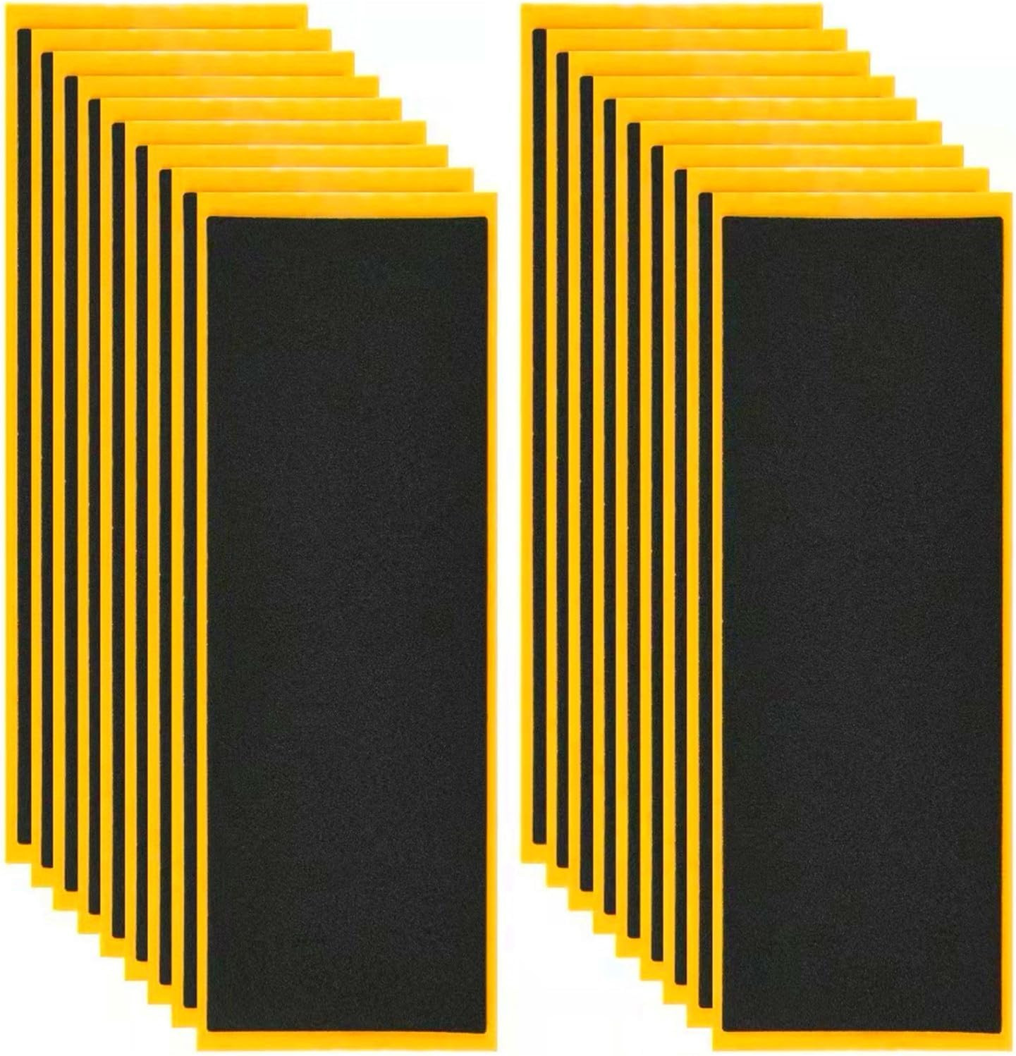 Fingerboard Grip Tape, PRO Quality 8 Sheets Foam Black Wooden Mini Skateboard St