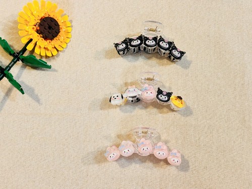 Sanrio My Melody/Cinnamoroll/kuromi/Pompom/Pochacco Fashion Claw Hair Clips NEW - Picture 5 of 6