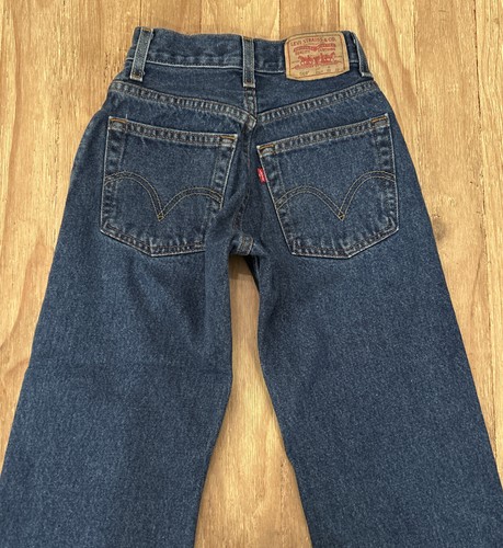 Vintage 90’s Y2K Levi’s Jeans Jungen 8 Slim 569 Loose Straight 22x22(21) - Bild 4 von 5