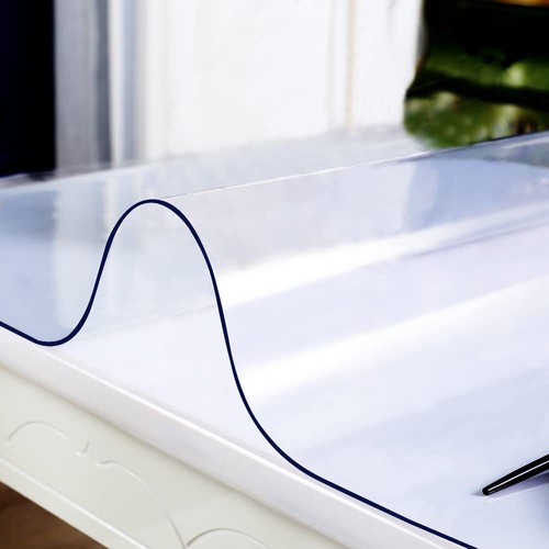 Pvc Clear Table Protector Multisize Thick Transparent Plastic Desk Cover Rectang - Picture 2 of 7