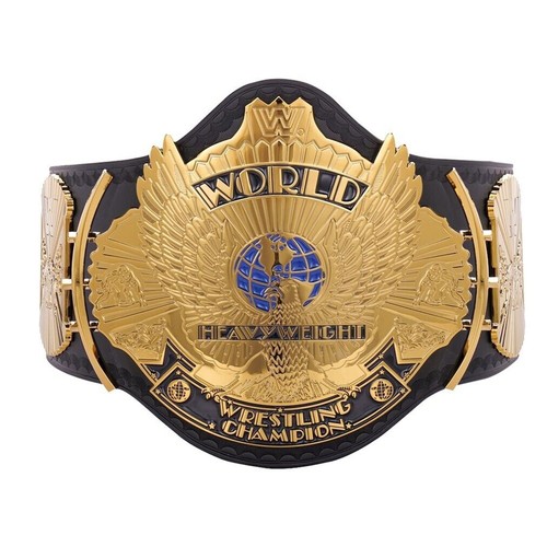 Winged Eagle Championship Replica Title Belt 2mm Zinc Adult Size Real Leather