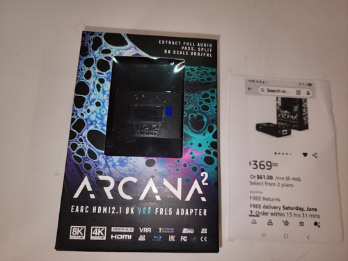 8K Arcana VRR 40Gbps arcana2 FRL5 ADAPTER - AUDIO ADAPTER UPSCALE OR DOWNSCALE