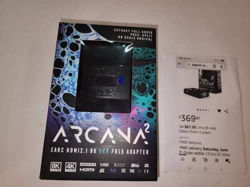 8K Arcana VRR 40Gbps arcana2 FRL5 ADAPTER - AUDIO  ADAPTER UPSCALE OR DOWNSCALE