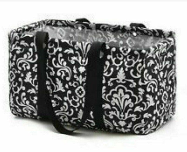 Defect Large Utility Tote Thirty One Laundry Basket Bag 31 Black Parisian Pop C