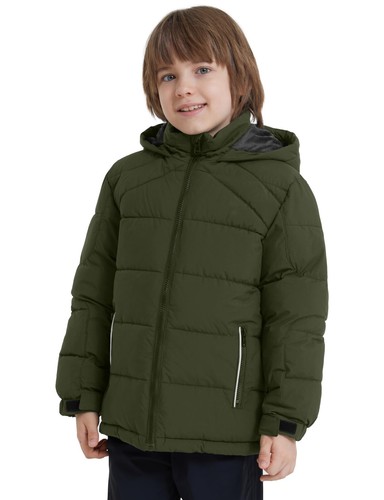 ZSHOW Boys' Puffer Jacket Waterproof Warm Winter Coa Fleece Snow Coat Hooded - Picture 30 of 68