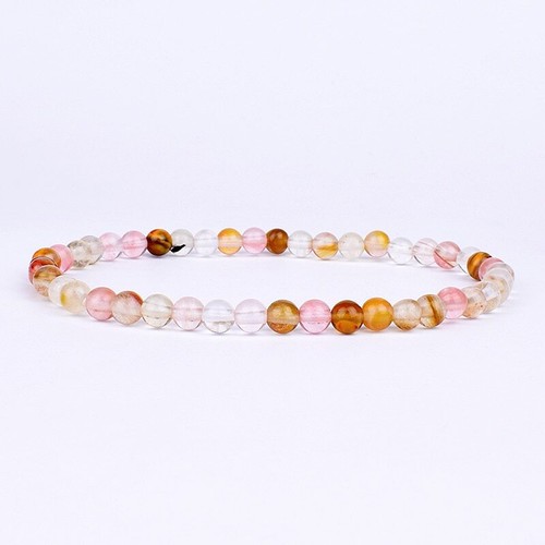 Handmade 4 6mm Natural Gemstone Agate Round Beads Braid Stretch Bracelet Unisex - Picture 21 of 65