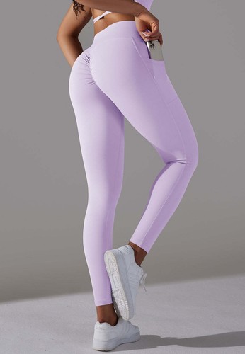 Overlap V-Waist Pocket Leggings - Picture 11 of 20