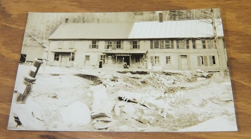 1927 Real Photo Postcard//NOV. 1927 VERMONT FLOOD//MAIN STREET, MIDDLESEX, VT - Picture 1 of 2