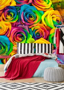 3D Farbe Rose 633NAM Geschäft Tapete Wandgemälde Selbstklebend Handel Amy