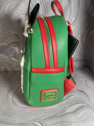 Loungefly Disney Mickey Mouse Elf Holiday Christmas Mini Backpack - Picture 5 of 5
