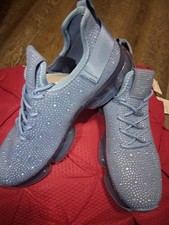 Blue Low Top Lace-Up Athletic Sneakers, Cushi...