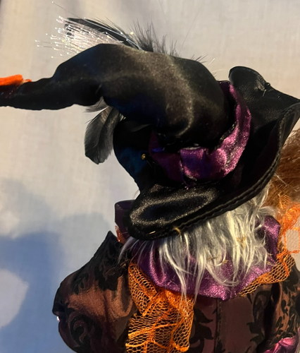 Halloween FIBER OPTIC WITCH~Light*Broom*Hat*Pumpkin - Picture 17 of 24