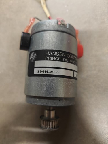 Used Hansen Corp DC Motor 121-1301243-1 With Cables - Picture 2 of 4