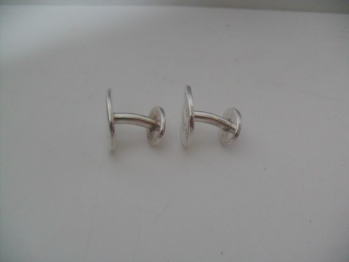 Tiffany & Co. Manschettenknöpfe ikonische Signatur "Return to Tiffany" Sterlingsilber EG - Bild 5 von 9