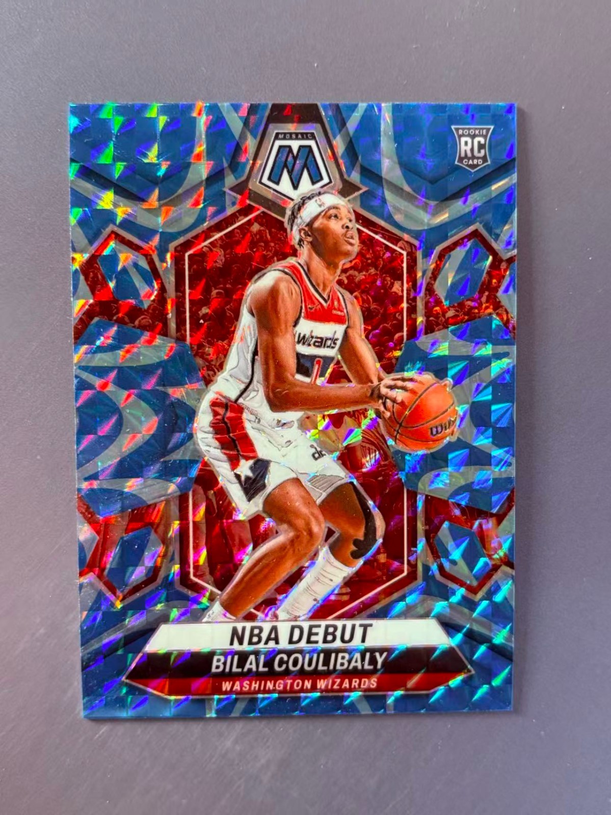 Bilal Coulibaly 2023-24 Panini Mosaic Blue Reactive Prizm RC #268