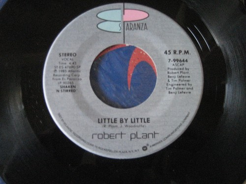 Robert Plant Little By Little / Your Money 45 RPM 7" Single Vinyl - Picture 3 of 4