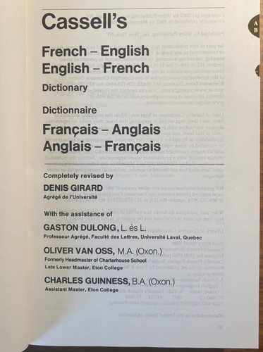 Cassell's French Dictionary Revised ed. 2002 HC LIKE NEW! - Picture 2 of 3