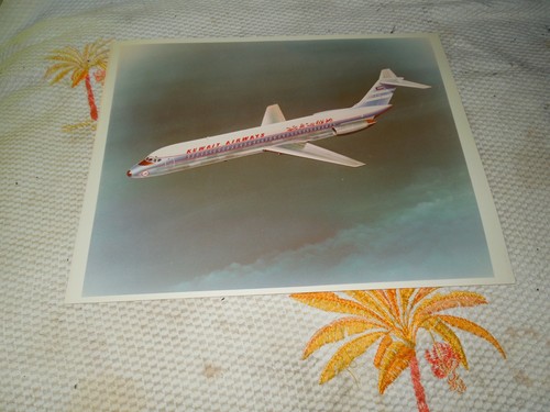 KUWAIT AIRWAYS DC-9-30 Promotional Art Photo McDonnell Douglas SUPER RARE - Picture 1 of 6