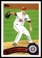 2011 Topps Update US301 Tom Gorzelanny Washington Nationals Baseball Card