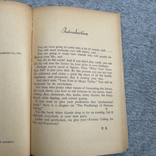 Fortune Telling For Fun And Popularity By Paul Showers, Hardcover Book 1948 - Picture 9 of 11