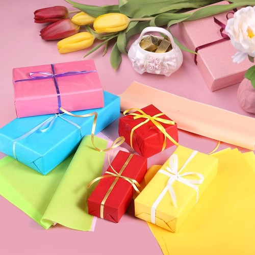 LEMESO 200 Sheets 20 Assorted Art Tissue Paper, 8 x 11 Inches (A4), 20... - Picture 6 of 6