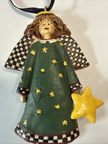 "De colección Debbie Mumm Angel adorno de Navidad resina 3,25"" de alto" - Imagen 2 de 7
