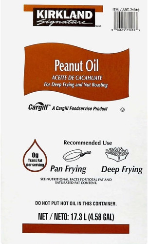 Kirkland Signature Peanut Oil, 35 Pounds. Sealed. New. Expiration 11-15-2025