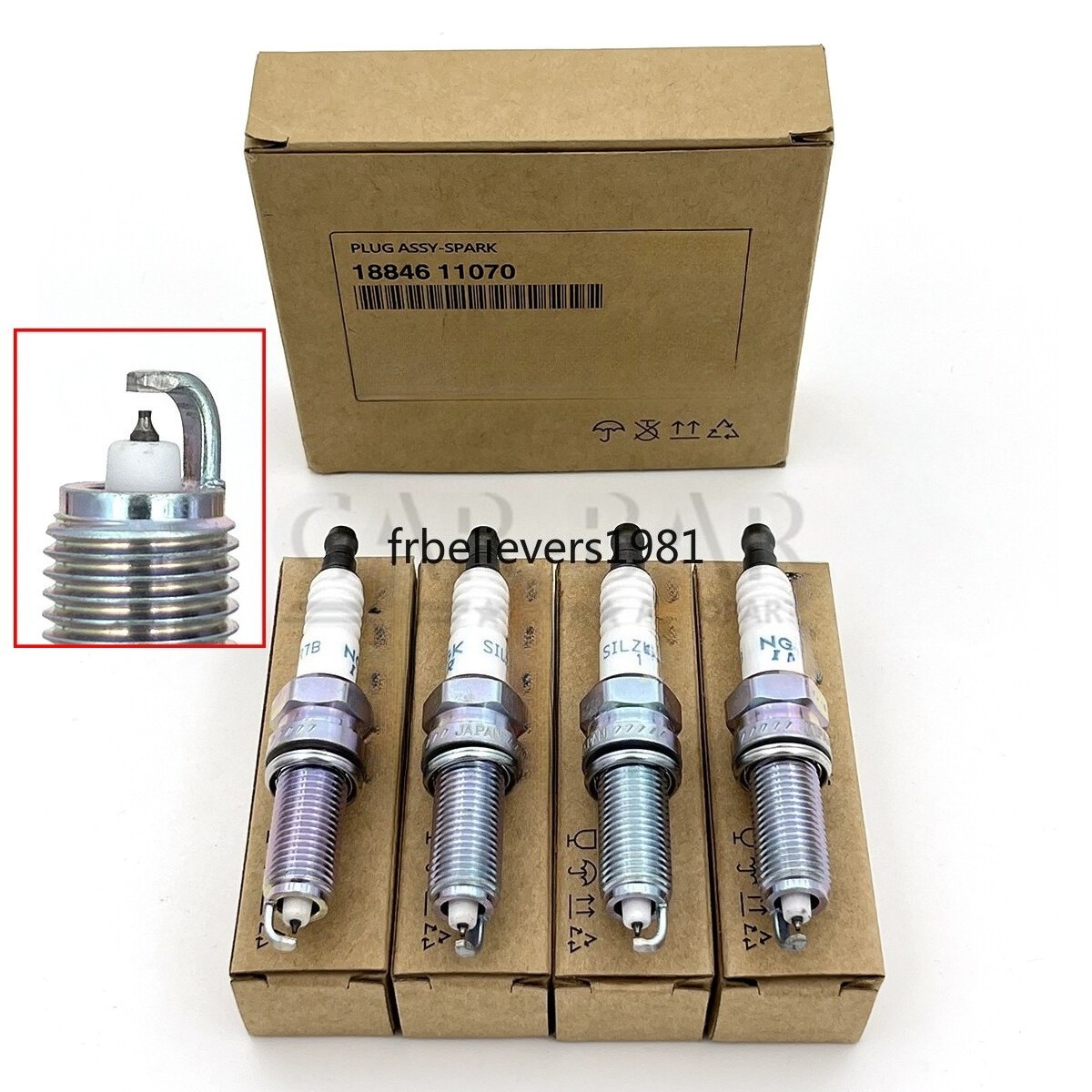 4 x Iridium Spark Plugs For 11-18 Hyundai ElantraTucson Kia Forte 1.8L 2.0L 2.4L