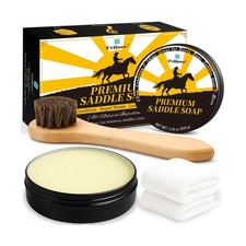 Saddle Soap for Leather   All-Natural 3-in-1 Leather Cleaner  Conditioner