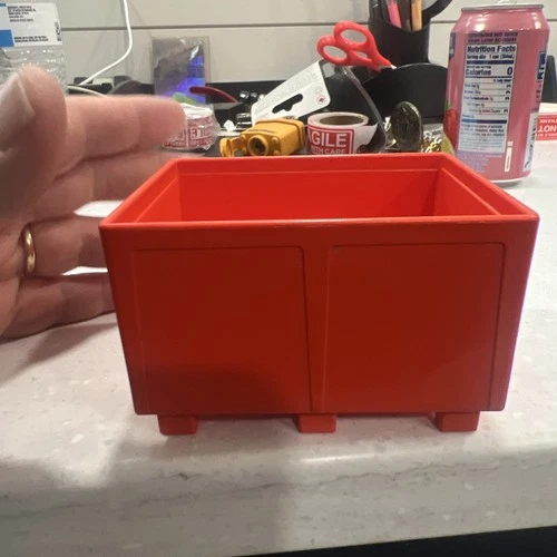 Vintage Tonka Forklift Container ~ Orange ~ Rare Piece # 811570