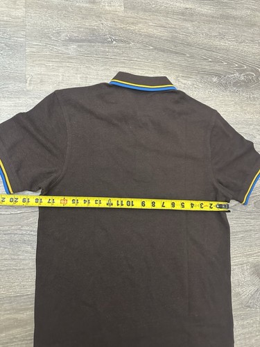 Fred Perry Twin Tipped Polo Shirt Brown Men’s Small - Picture 5 of 7