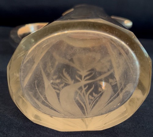 An Art Nouveau silver plate mounted cut glass claret jug c.1910 - Picture 14 of 23
